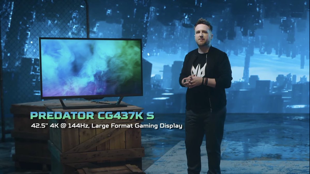 Màn hình Predator CG437K S có kích thước 42,5 inch, trang bị cổng HDMI 2.1