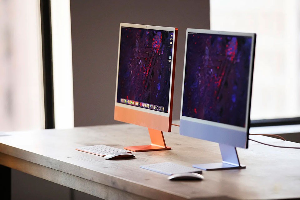 iMac 24 inch 2021 có thể thay đổi màu sắc của phần cứng theo ý người dùng