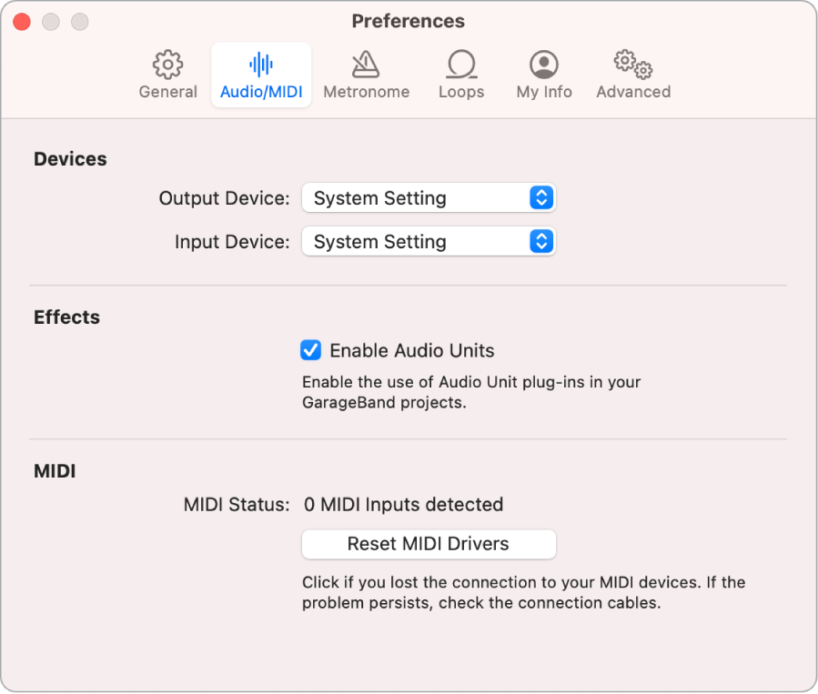 Bước 1: Mở phần cài đặt ứng dụng AudioMIDI
