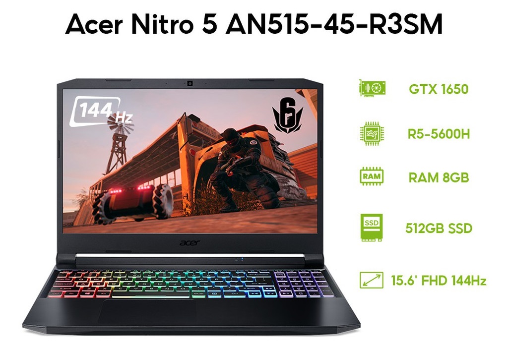 Laptop Acer Nitro 5 có cấu hình mạnh mẽ